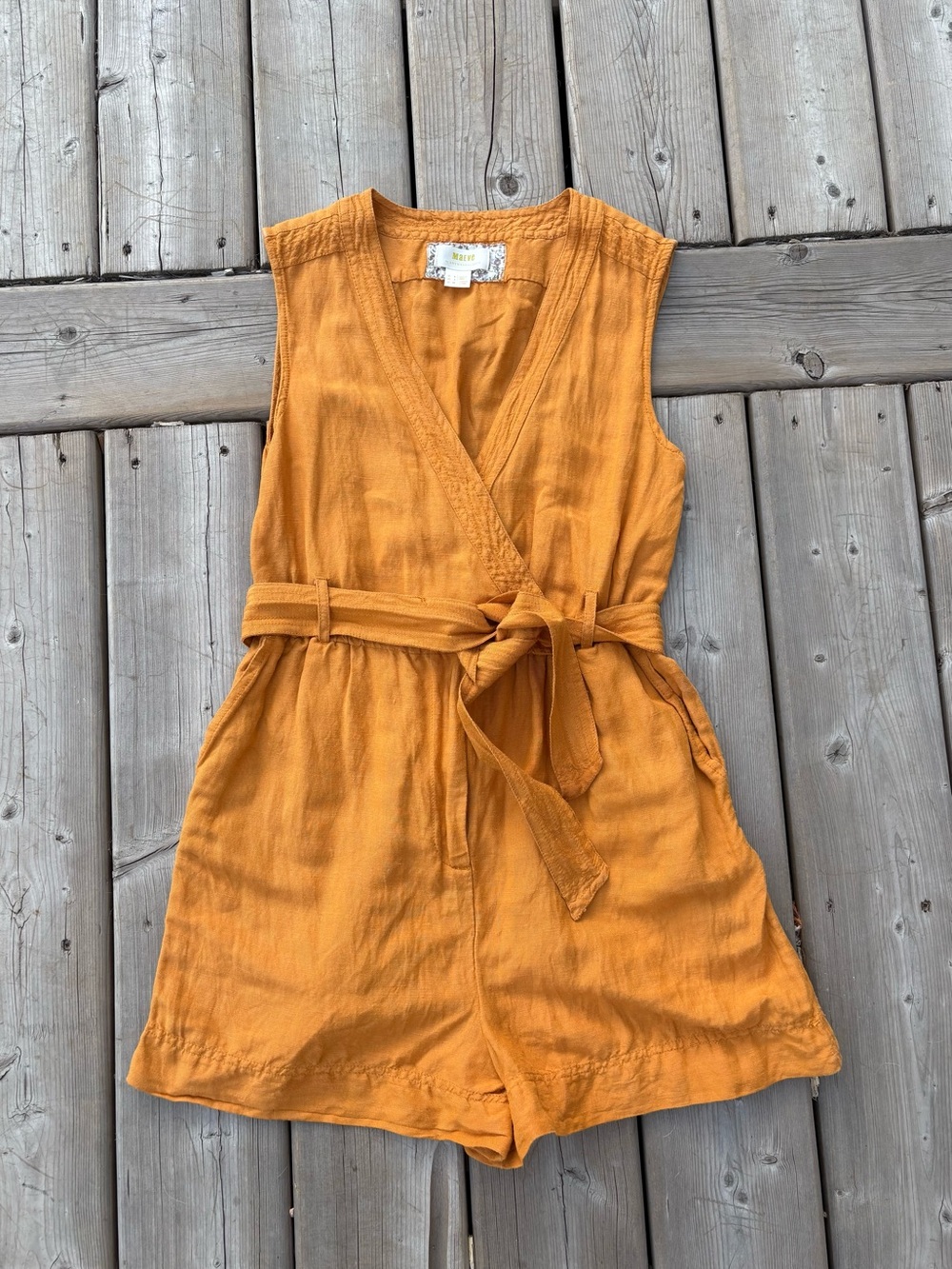 Anthropologie Linen Romper